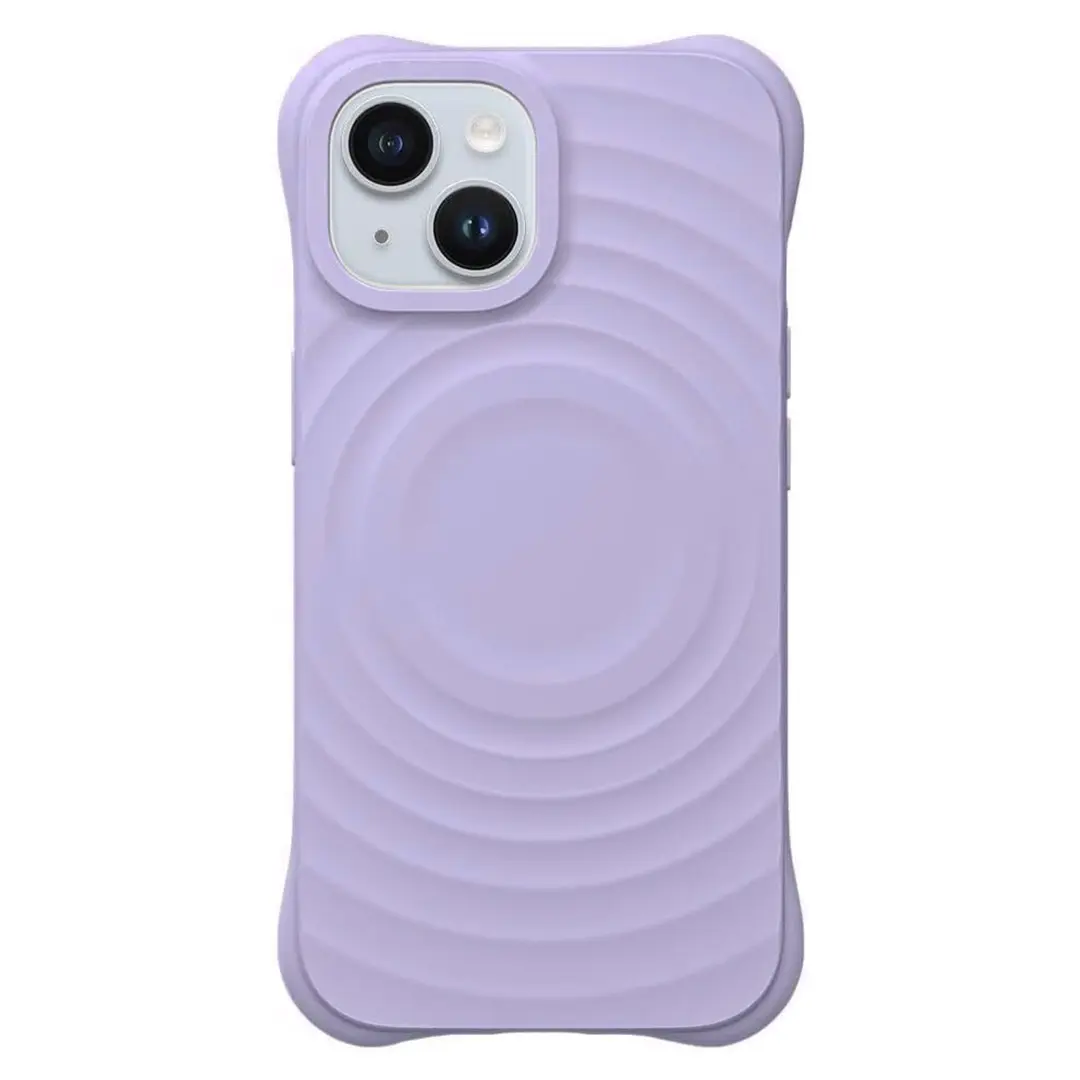 iPhone 15 Plus/iPhone 14 Plus Magsafe Water Ripple Tpu Case Purple